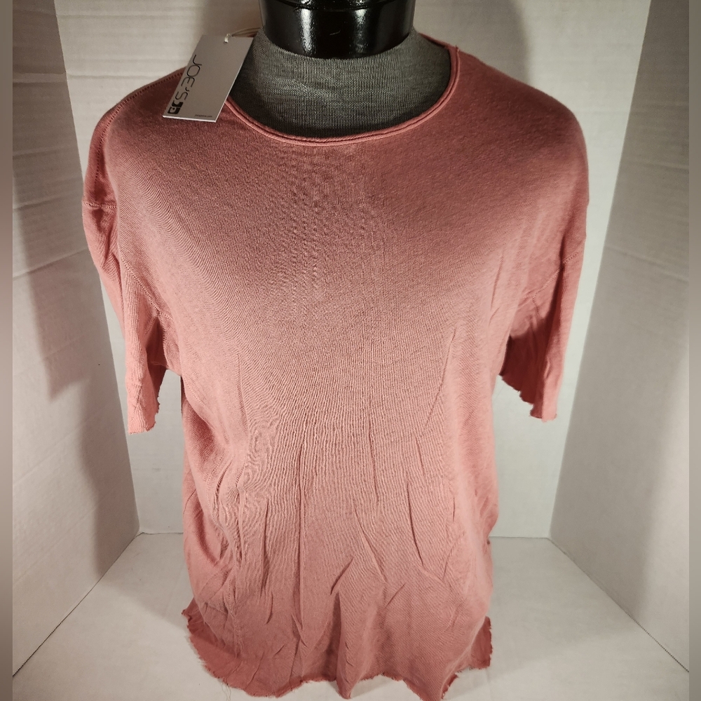 NWT Men's Joe's Jeans Distressed Short Sleeve Shirt - Picture 1 of 5